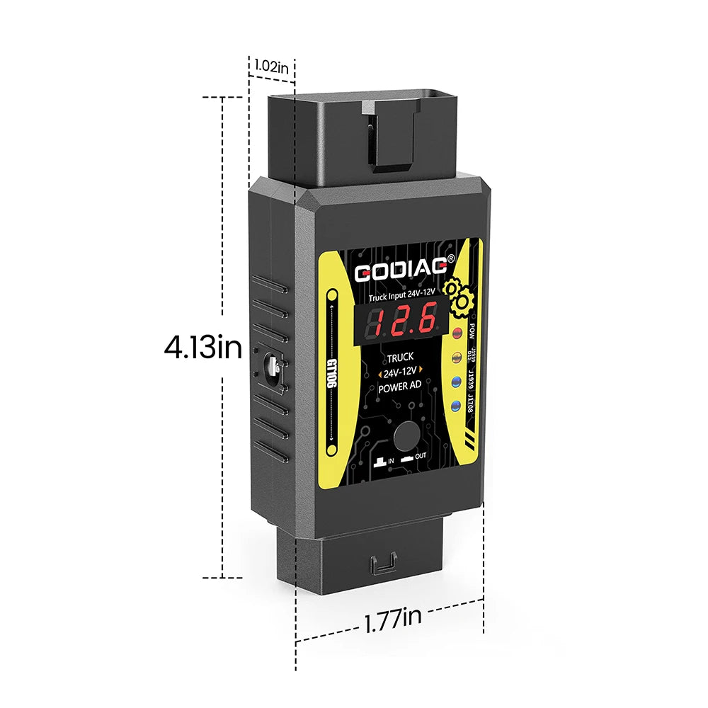 GODIAG GT106 24V to 12V Heavy Duty Truck Converter