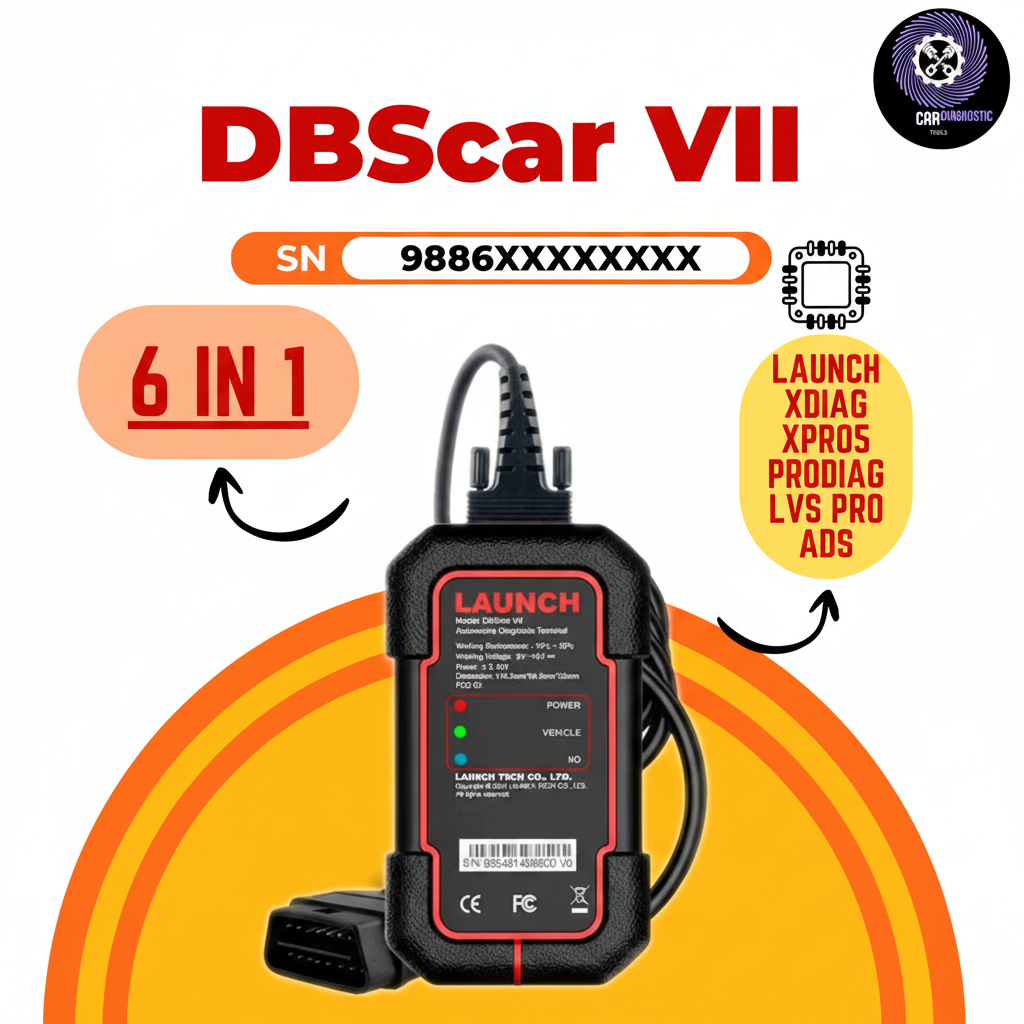 Launch x431 pro, dbscar 7 and software xdiag,xpro5,lvs pro,ads,prodiag