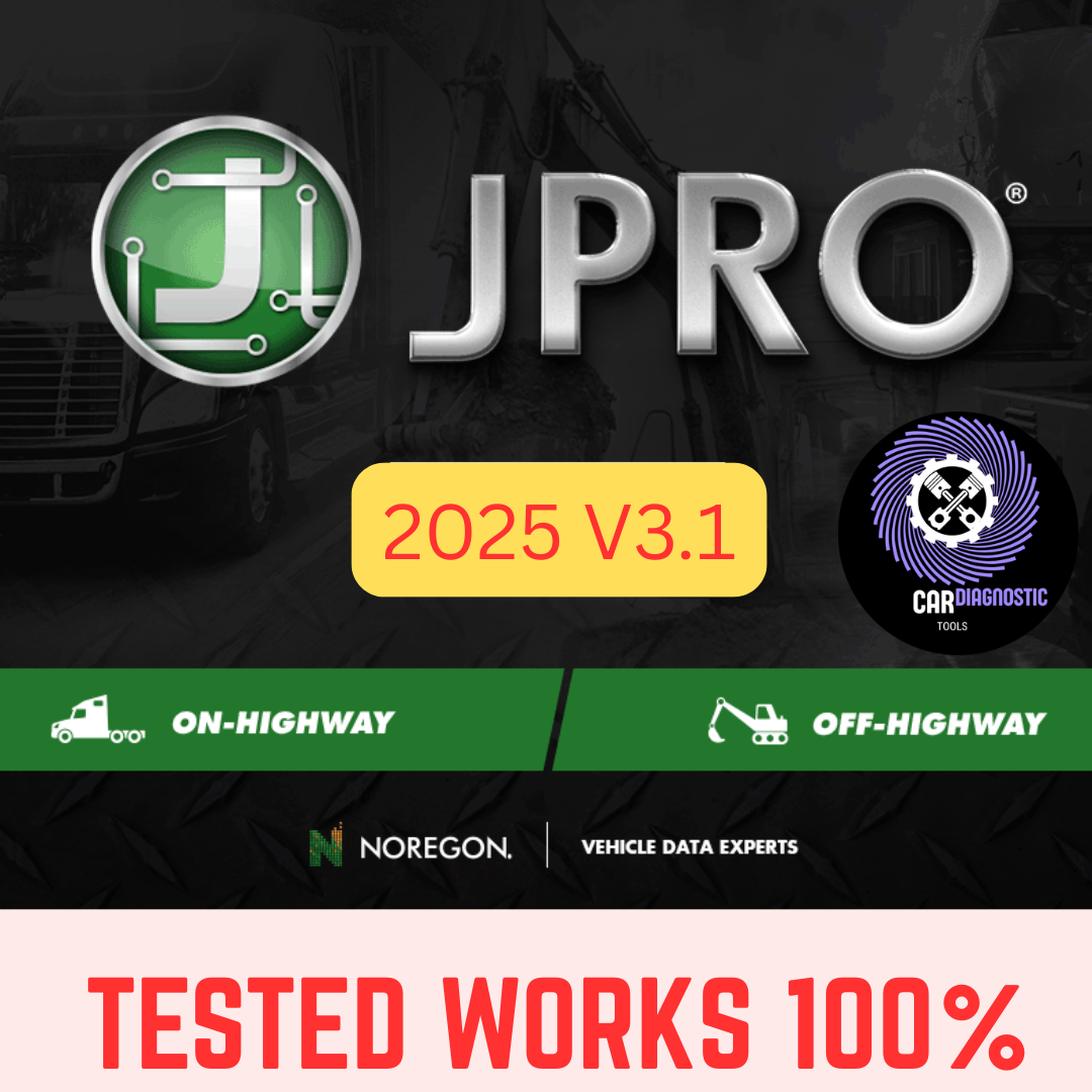 Newest JPRO 2025 V3 Commercial Vehicle Diagnostics Software + LIFETIME activation