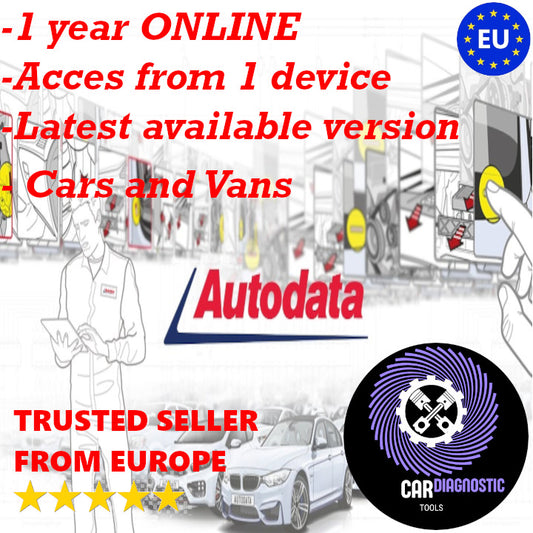 Autodata | 1 YEAR ONLINE | Workshop application | AUTODATA Database | CARS & VANS